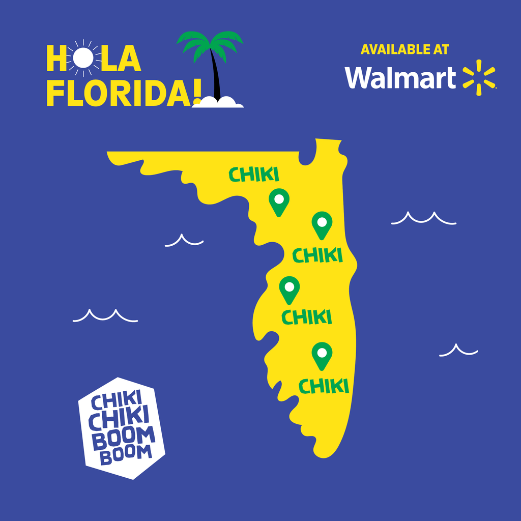 Chiki is now in all Walmart stores in Florida!