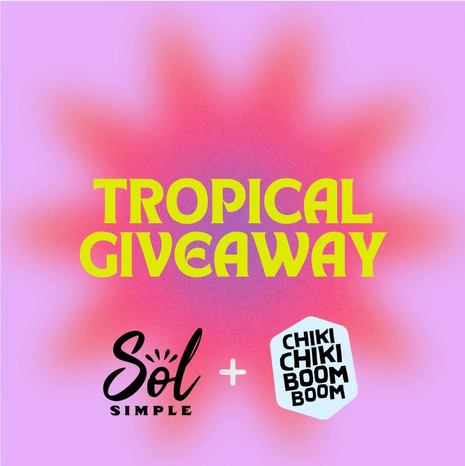 Enter our Instagram giveaway with Sol Simple!